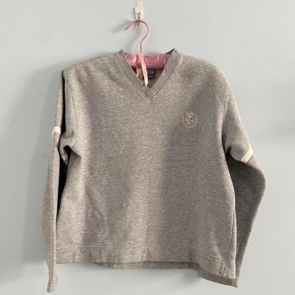 90s nike v-neck sweatshirt